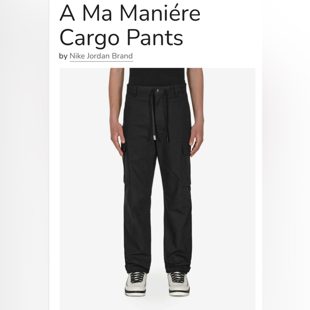 Nike Jordan x A Ma Maniere Cargo Pants Black 30